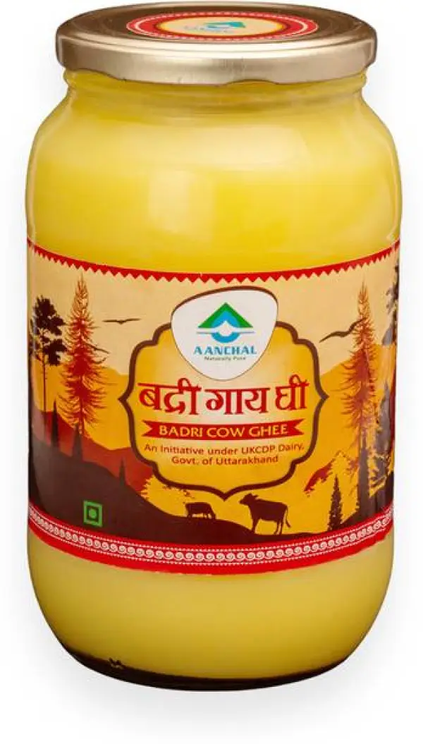 Aanchal Badri Cow Ghee Glass Bottle