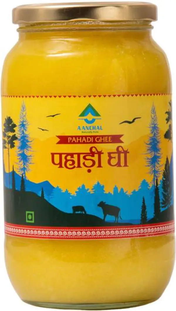 Aanchal Pahadi Ghee Glass Bottle