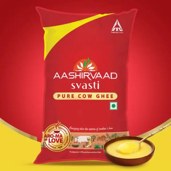 AASHIRVAAD Svasti Pure Cow Ghee - Desi Ghee with Rich A...