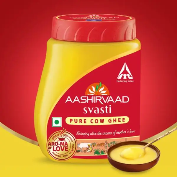 AASHIRVAAD Svasti Pure Cow Ghee - Desi Ghee with Rich A...