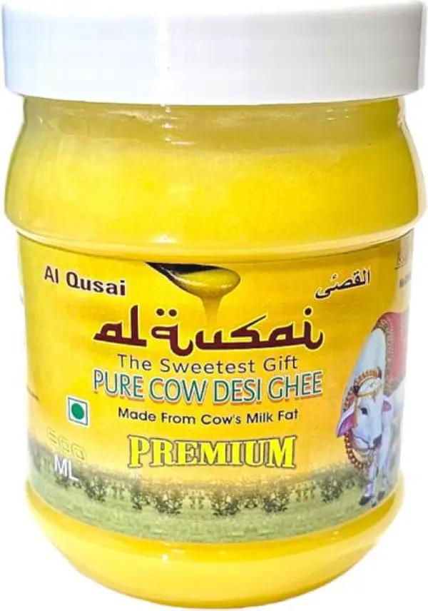 Al Qusai PURE COW DESI GHEE ( MILK FAT ) 453Gms Ghee Pl...