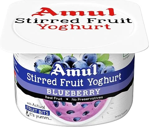 Amul Stirred Fruit Yoghurt Blueberry Cup