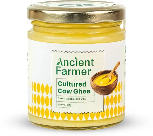 Ancient Farmer Cultured Cow Ghee Glass Bottle