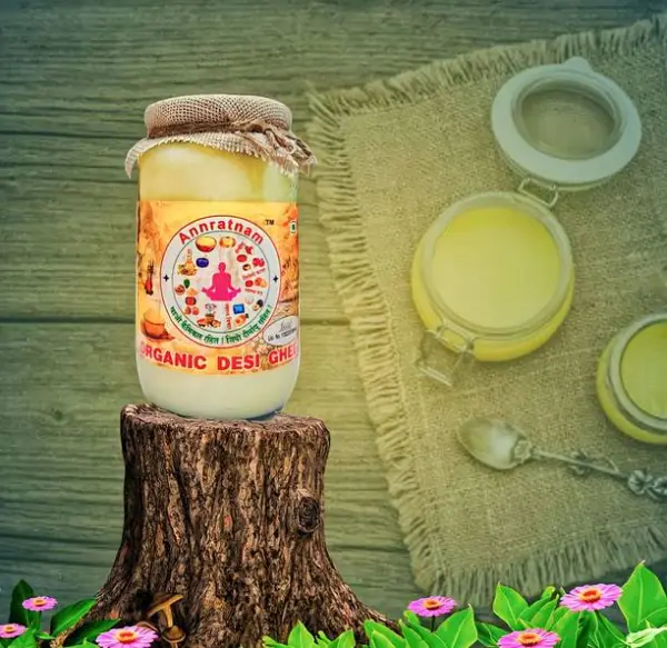 Annratnam 100% PURE ORGANIC SUDH DESI GHEE Box