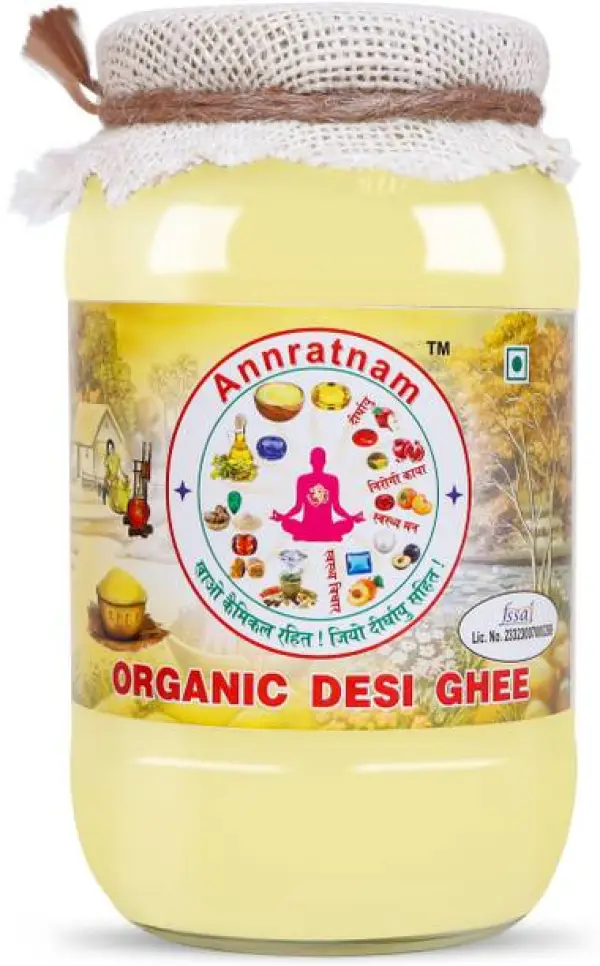 Annratnam Ghee bilona buffalo desi pure Glass Bottle