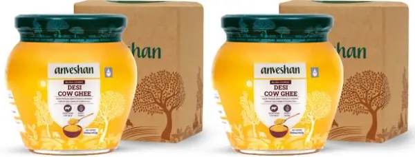 Anveshan A2 Cow Ghee 2*500ml | Pure & Natural | Bilona ...