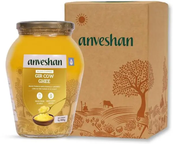 Anveshan A2 Gir Cow Ghee Bilona Method
