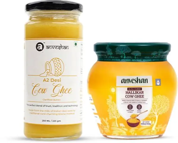 Anveshan Combo Pack of A2 Desi Cow Ghee