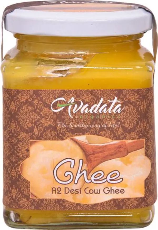 Avadata Organics A2 Desi Cow Ghee Mason Jar
