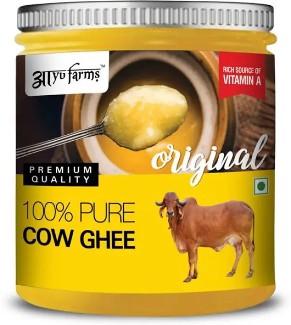 Ayufarms 100% Pure Cow Ghee Plastic Bottle