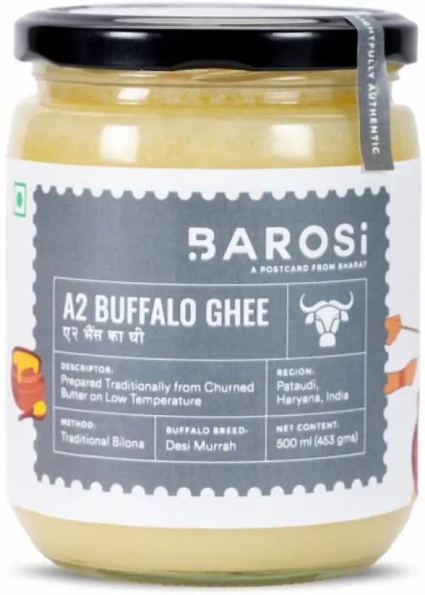 BAROSI A2 Buffalo Ghee Glass Bottle