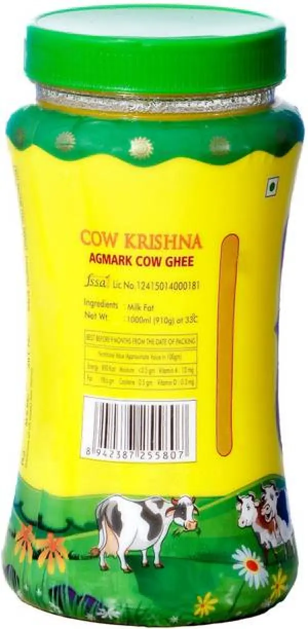 Cow Krishna Agmark Ghee Ghee Plastic Bottle