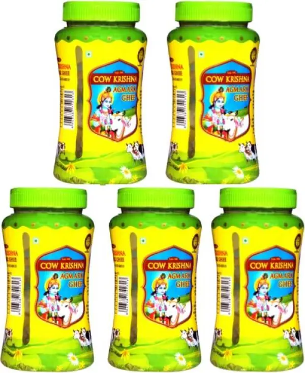 Cow Krishna Agmark Ghee-Pure Cow Ghee 500ml Jar (Pack o...