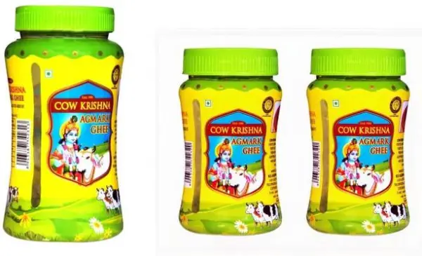 Cow Krishna Agmark ghee-pure cow ghee-Combo pack of 500...