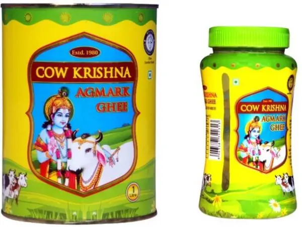 Cow Krishna Agmark Ghee- Pure Cow ghee - Combo Pack (Pa...
