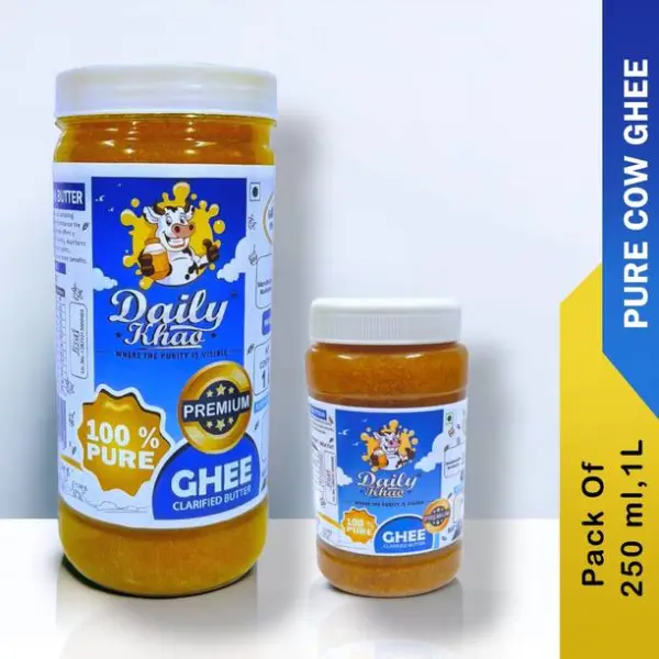 Daily Khao Pure Desi bengali ghee 1250ml (Combo of 1 li...