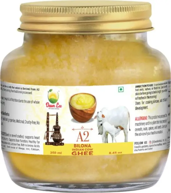 Dawn Lee Organic Desi Gir Cow Homemade Pure Clarified B...