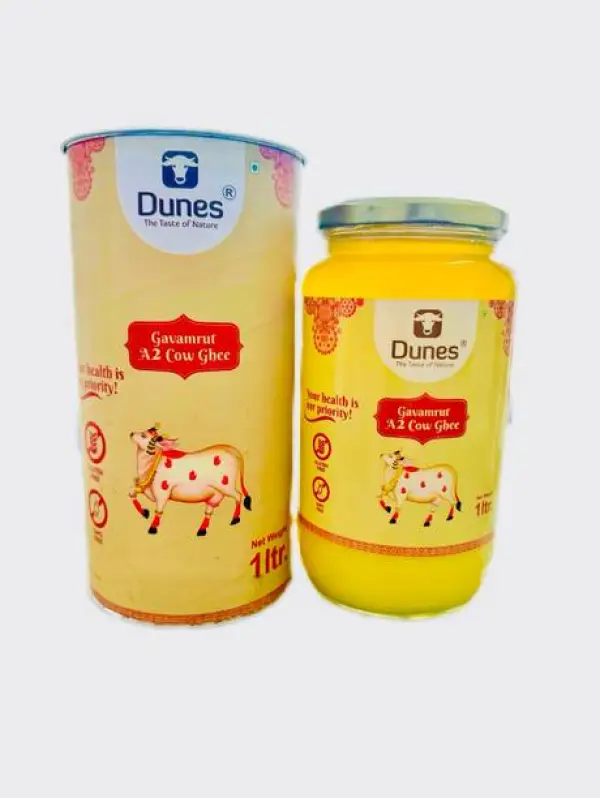 DUNES THE TASTE OF NATURE A2 Pure Ghee Glass Bottle