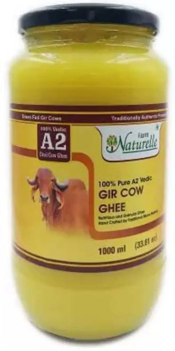 Farm Naturelle 100% Pure A2 Gir Cow Desi Ghee Through M...