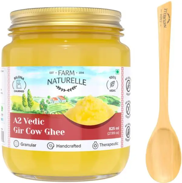Farm Naturelle 100% Pure A2 Gir Cow Desi Ghee Through M...