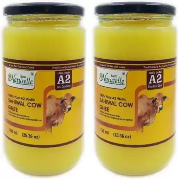Farm Naturelle 100% Pure Desi Cow Ghee from A2 Milk (75...