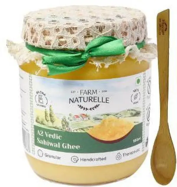 Farm Naturelle Pure Desi Cow Ghee from A2 Milk 500Ml + ...