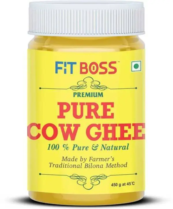 FITBOSS Pure Cow Ghee|Hand Made by Traditional Bilona m...