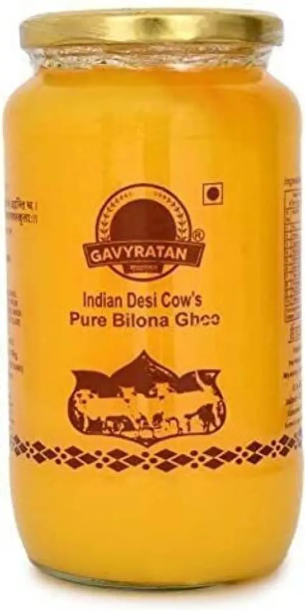 gavyratan 100% Pure A2 Cow Ghee: Bilona Ghee Glass Jar ...
