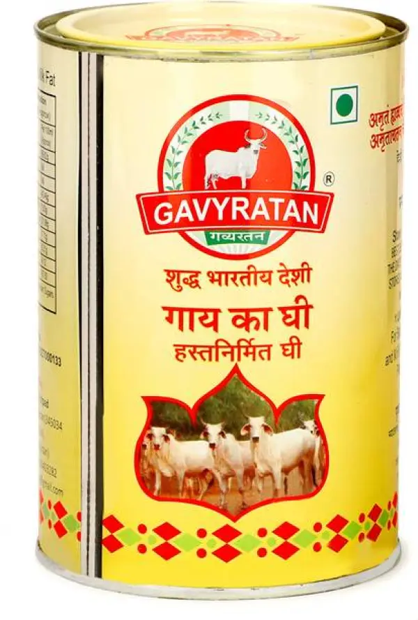 gavyratan Pure Desi Cow Handmade Bilona Ghee Ghee Can