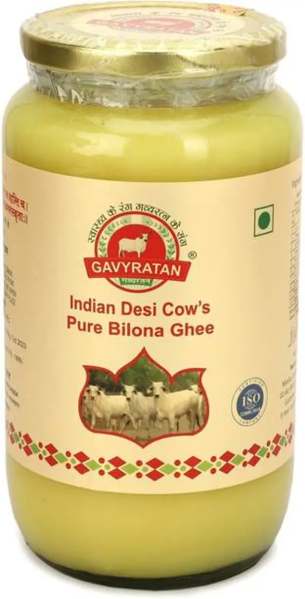 gavyratan Pure Indian Desi Cow Bilona Ghee Ghee Glass B...