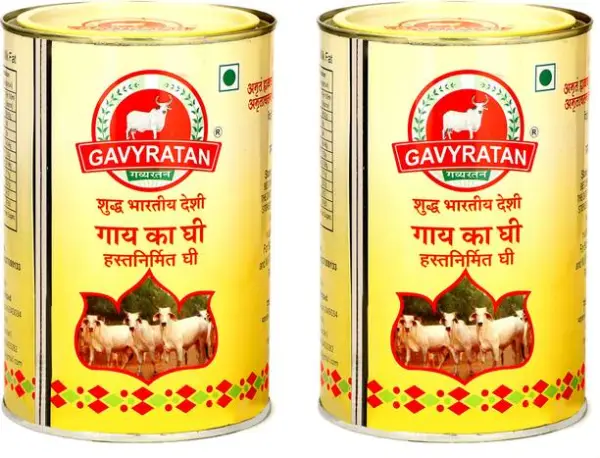 gavyratan Pure Indian Desi Cow Handmade Bilona Ghee Ghe...