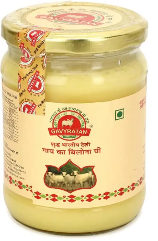 gavyratan Pure Indian Desi Cow's Bilona Ghee Ghee Glass...