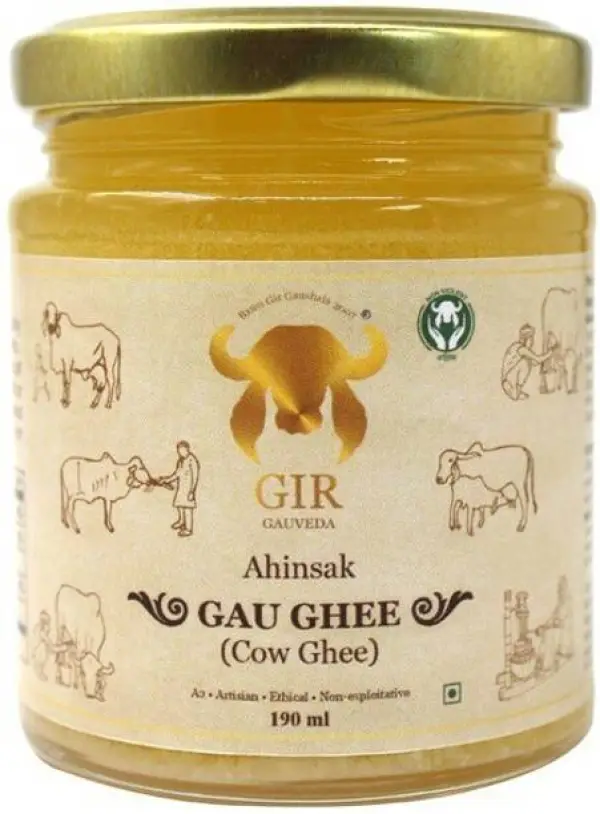 GIR Ahinsak Gau Ghee Glass Bottle