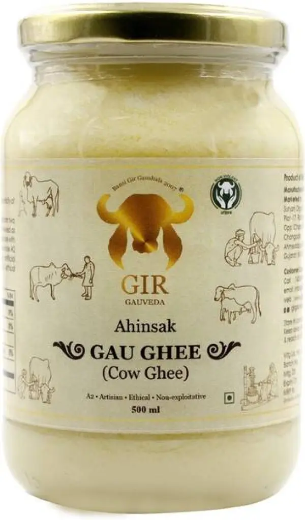 GIR Ahinsak Ghee Glass Bottle