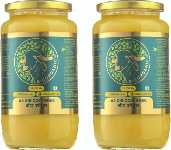 GIRORGANIC Gir a2 Cow Ghee | Traditional Bilona Method|...