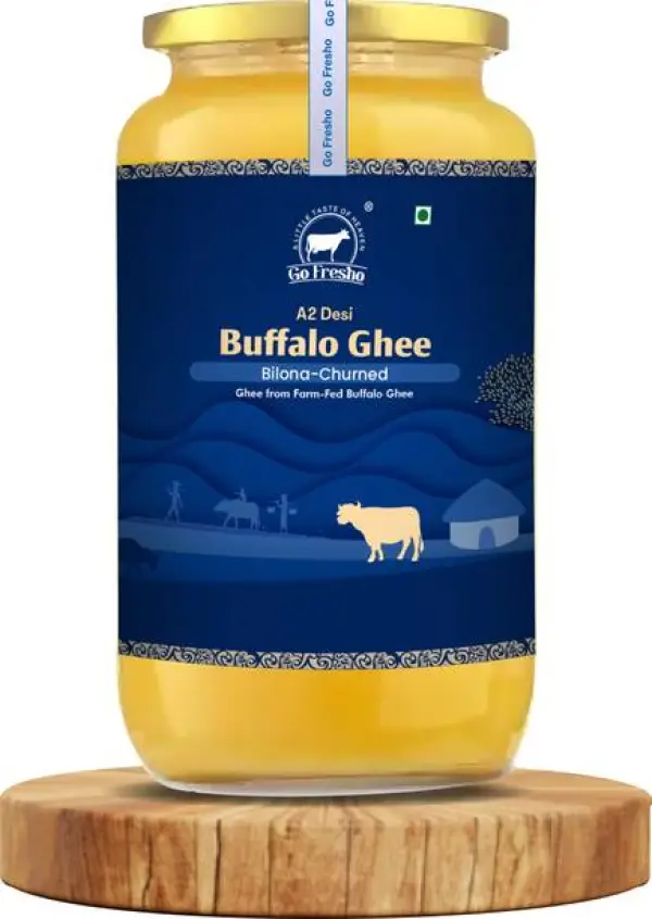 Go Fresho Desi Buffalo Ghee | Vedic Bilona Churned | Fa...