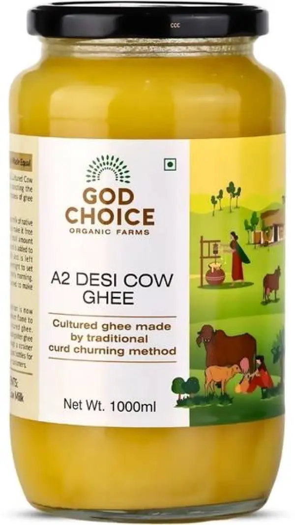 God Choice Organic Farms Pure & Organic A2 Desi Cow Ghe...