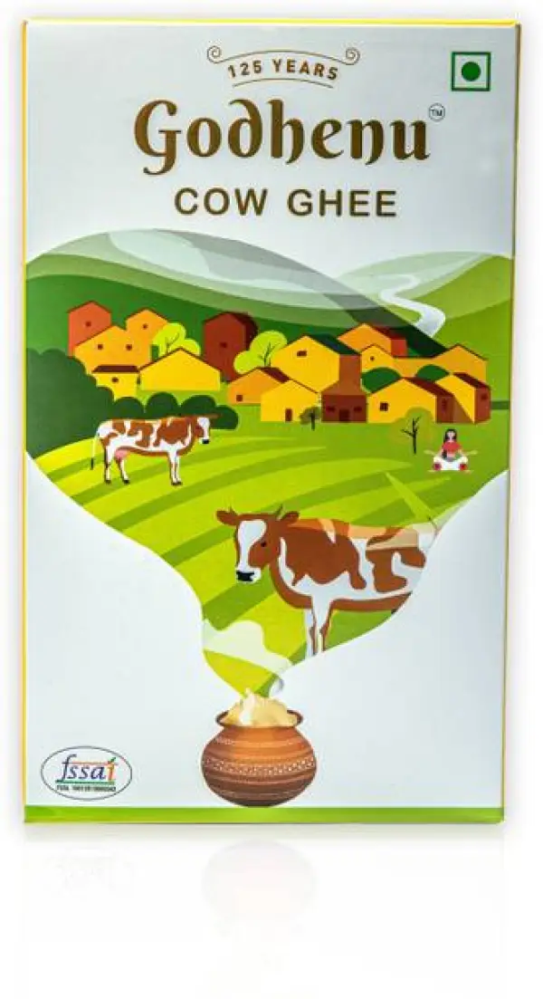 godhenu Desi Ghee made from Pure Cow Milk 1 Ltr Mono Ca...
