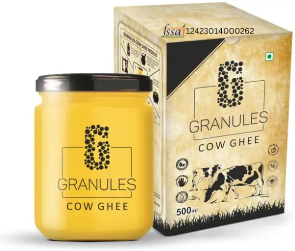 Granules Pure Cow Ghee 500ml | Natural Desi Ghee | Orga...