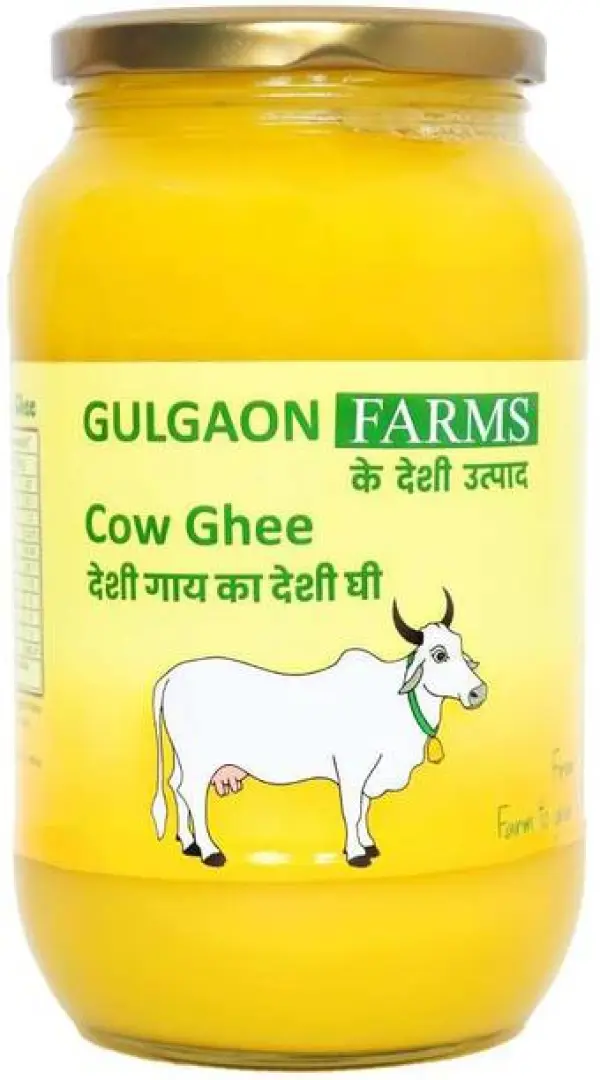 GULGAON FARMS Traditional Bilona Cow Ghee, 500gm - Pure...