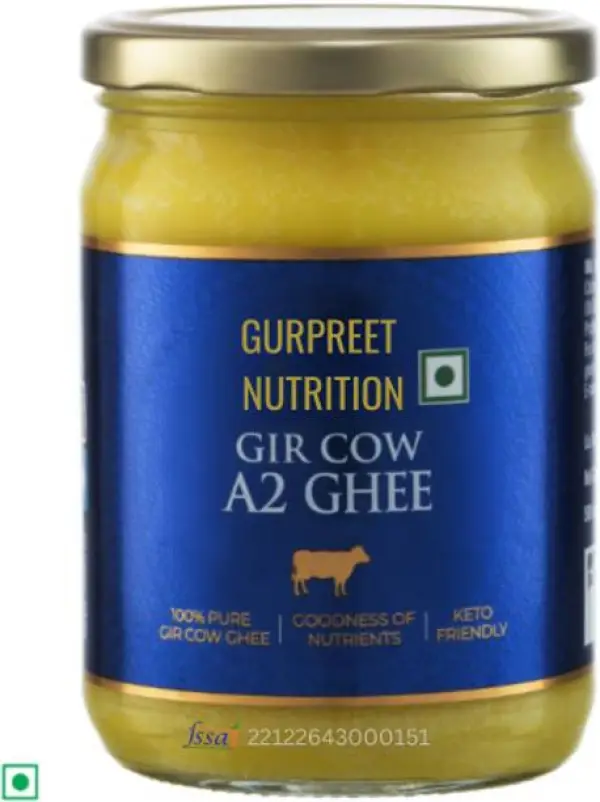 Gurpreet Nutrition Gir Cow A2 Ghee (Gluten-free, Lactos...