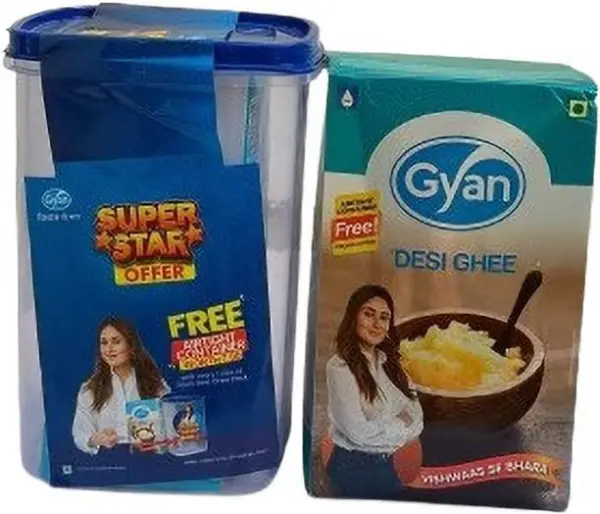 gyan Cow Ghee 1 Litre Pure And Natural Desi Ghee - Ghee...
