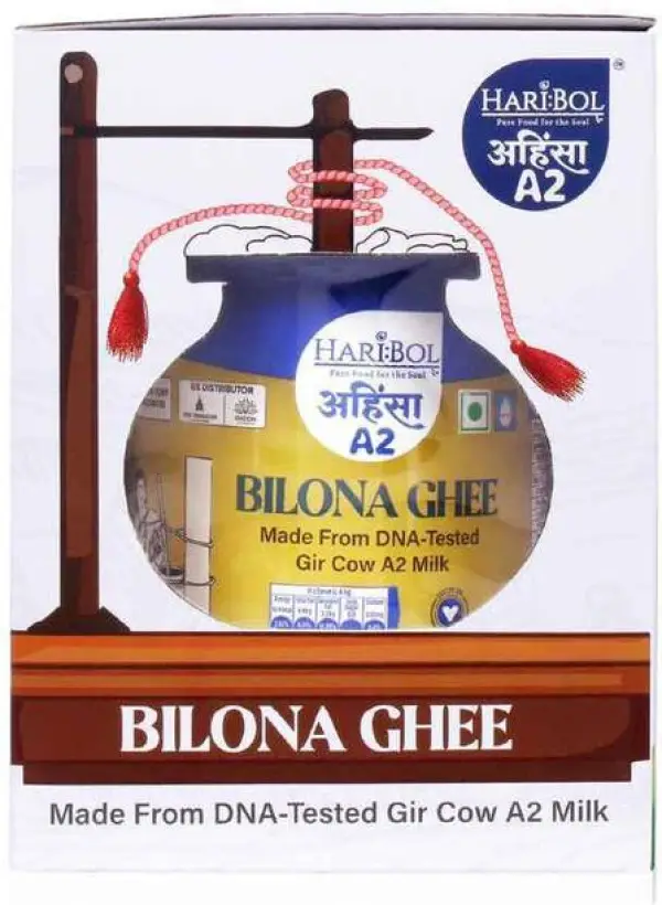 Haribol A2 Bilona Ghee Pure and Natural Cow Ghee Glass ...