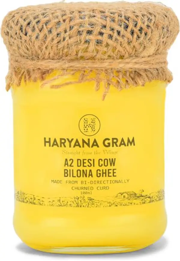 HARYANA GRAM A2 Desi Cow Bilona Ghee | Bi-Directionally...