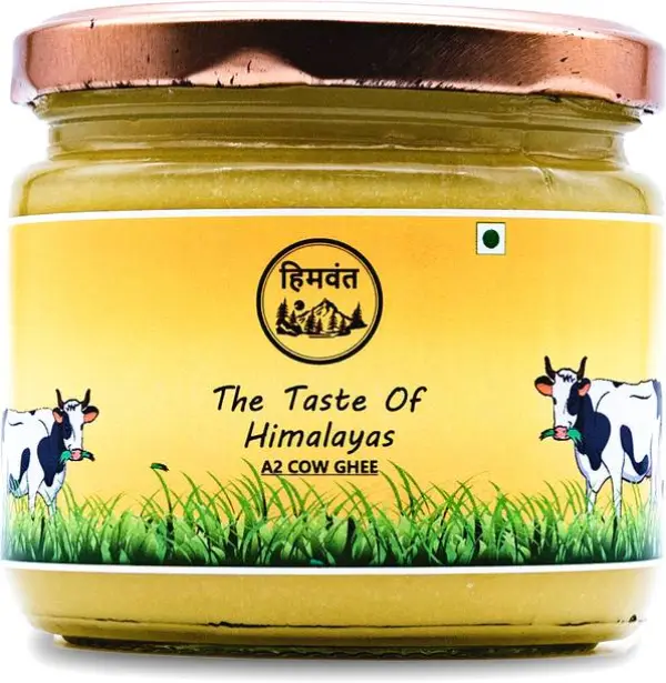 himwant A2 COW GHEE, 350ML GLASS BOTTLE Ghee Mason Jar