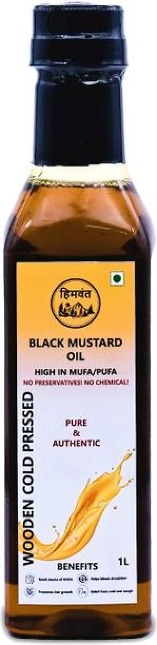 himwant Wood Pressed Mustard Oil (Kacchi Ghani/ Kolhu)M...