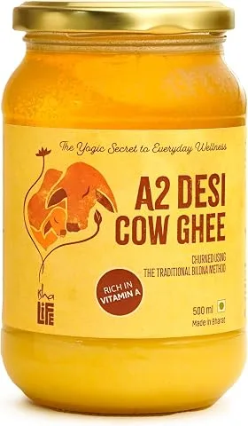 Isha Life Pure A2 Desi Cow Ghee Curd Churned
