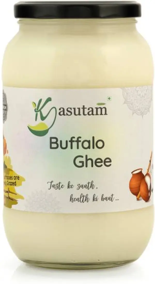 Kasutam A2 Desi Buffalo Bilona Ghee Ghee Glass Bottle