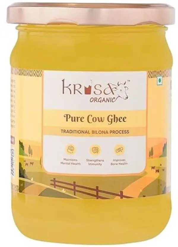 Krisa Organic Pure Cow Desi Ghee for Better Digestion G...