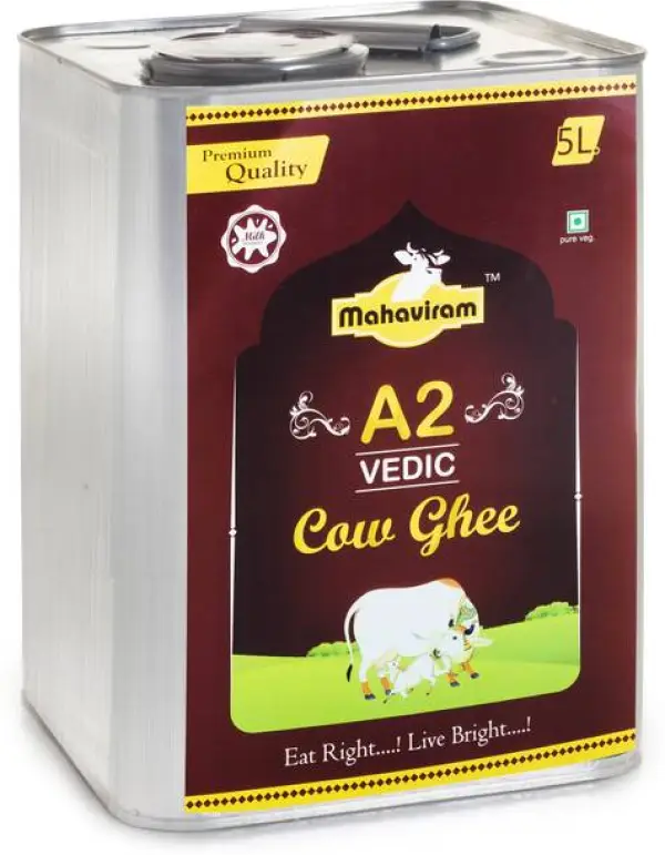 Mahaviram Natural and Pure A2 Vedic Cow's Ghee Ghee Box